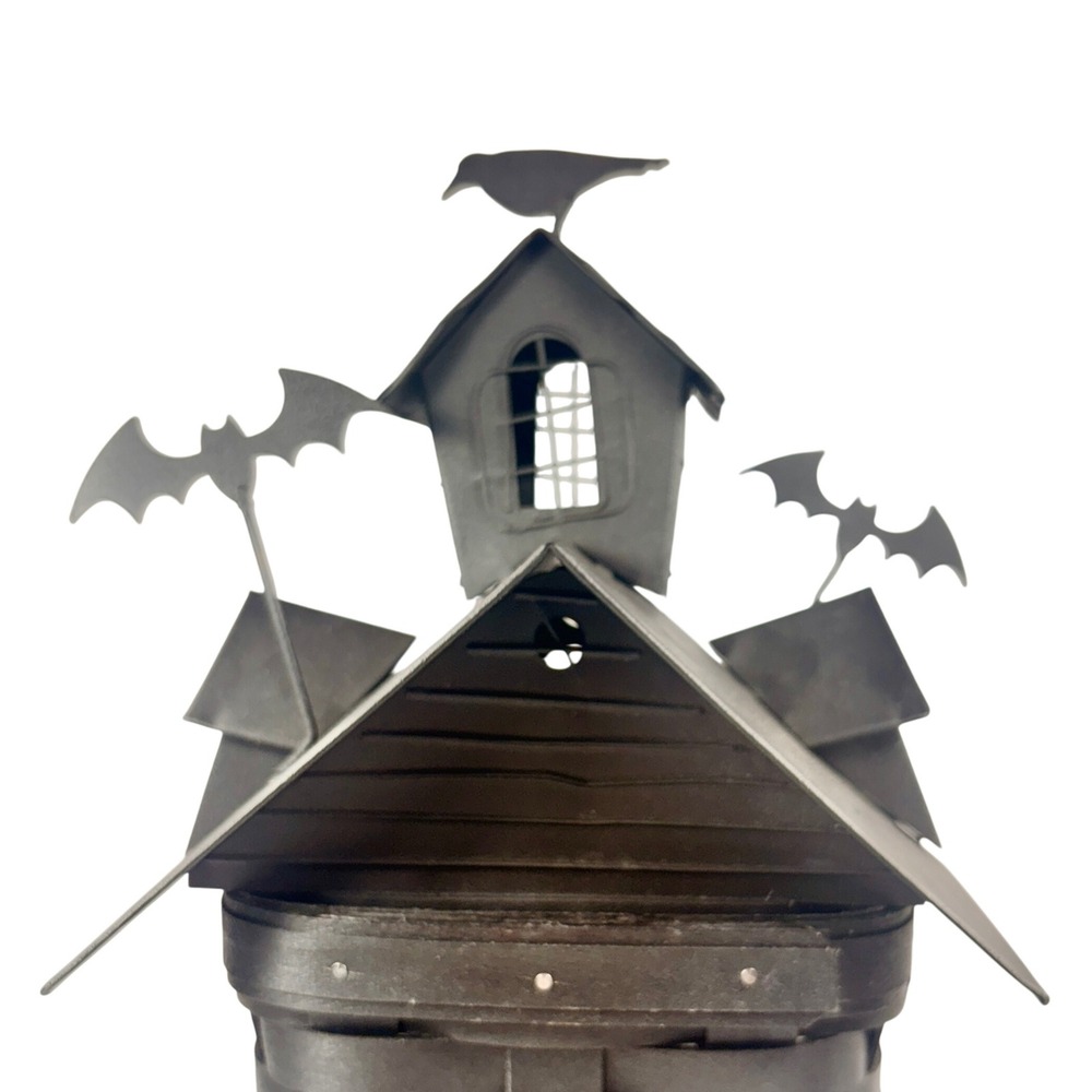 Longaberber 2012 Haunted House Basket Metal Roof 5 Tie-Ons Protector Halloween‎ - Picture 7 of 16